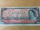 Two Canada 2 Dollar Bills 1954 Ottawa Canada photo 3