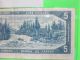 1 - 1954 Ottowa $5 - Canadian Bank Note Canada photo 8