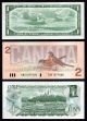 1954 $1.  00,  1986 $2.  00,  1973 $1.  00 Canada Dollars Old Paper Money Canada photo 1