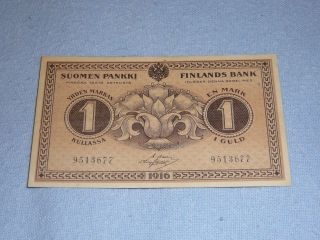 1 Mark Finland 1918 Banknote photo