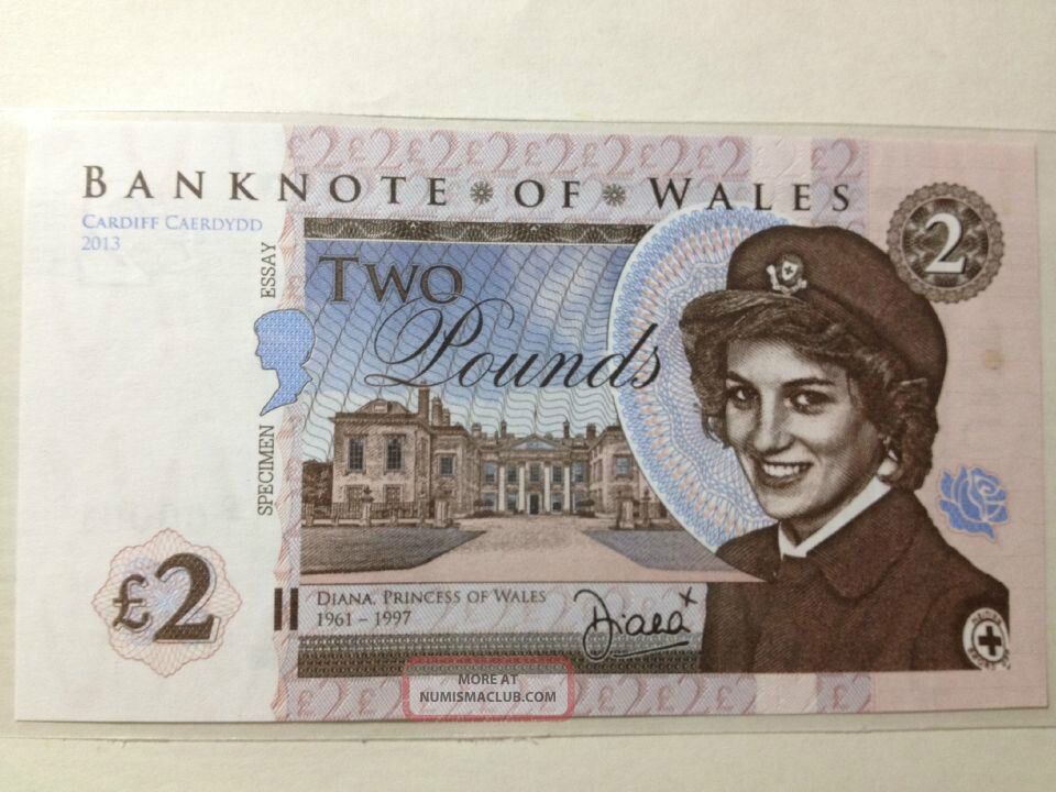 1 фунт стерлингов в долларах. Банкноты Уэльса. Банкноты 1694 года Англии. Фунт стерлингов купюра с Дианой.