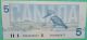 1986 Bank Of Canada 5 Dollar Bank Note Unc ?? Canada photo 1