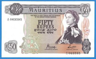Mauritius 50 Rupees 1967 - Xf, photo