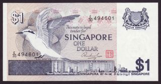 Singapore - 1 Dollar,  Nd (1976) - Serie E/30 - Unc photo