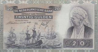 20 Gulden.  19/03/1941.  P54.  Unc  Rare photo