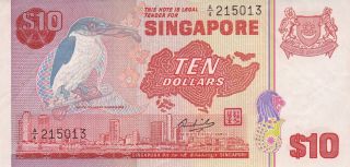 1979 Singapore 10 Dollars Banknote photo