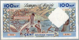 100 Nouveaux Francs,  Algeria Banknote,  02 - 06 - 1961,  Pick 121 - A photo