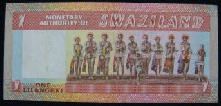 Swaziland 1 Lilangeni Unc. photo