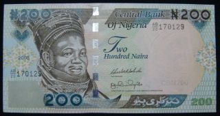 Nigeria 200 Naira 2008 Aunc. photo
