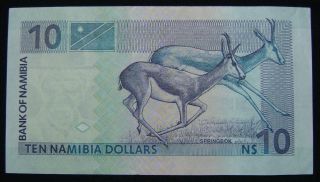 Namibia 10 Dollars Unc.  Nd Different Signatures photo