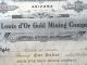 Stock Certificate 500 Shares Louis D ' Or Gold Mining Co Arizona 1912,  Crisp Paper Stocks & Bonds, Scripophily photo 5