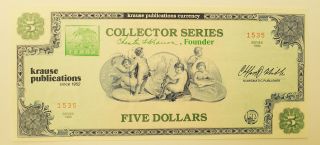 1990 Krause Publications Five Dollar Collector Series photo