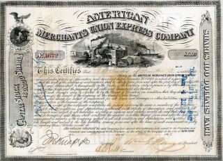 1869 [am Express] Stock - Sgd Wm Fargo Of Wells Fargo photo