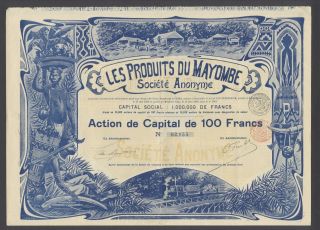 Belgium 1899 Bond - Les Produits Du Mayombe (congo) - Tabac Tobacco.  R3396 photo