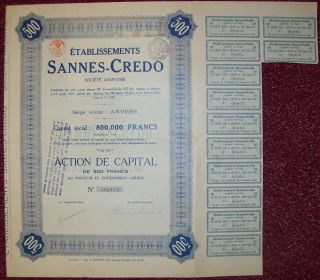 Belgium 1925 Bond - Sannes Credo Anvers - Tabac Tobacco. . .  R3378 photo