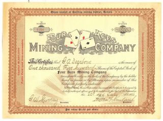 Four Aces Mining Co. ,  1906,  Bullfrog Mining District,  Nevada photo