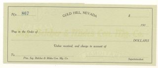 1910s - Seg Belcher & Mides Con.  Mining.  Co. ,  Gold Hill,  Nevada photo