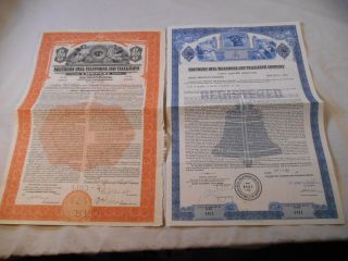 Vintage Southern Bell Telephone & Telegraph Company Debentures photo