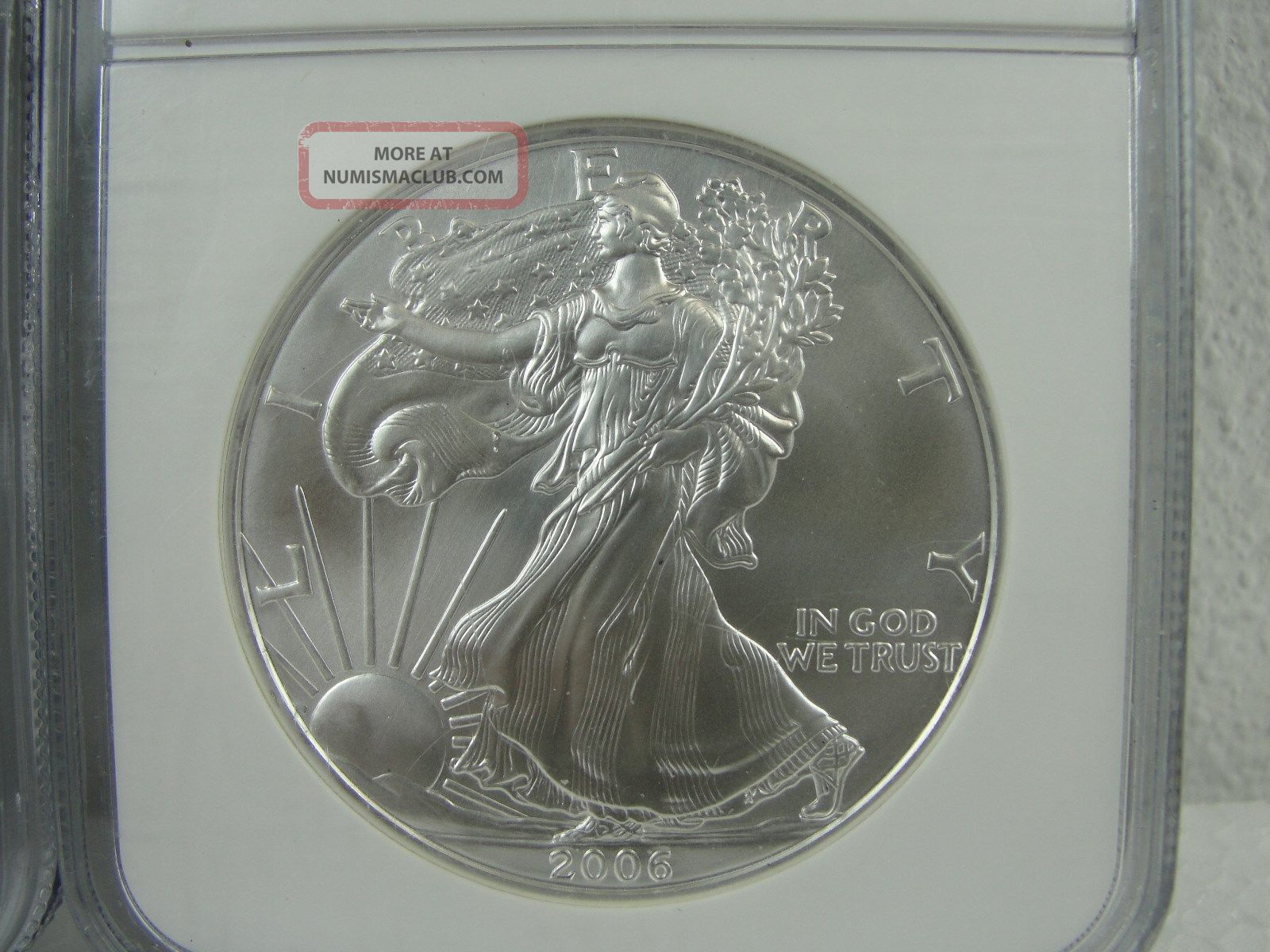 2 2006 american silver eagles gem uncirculated first strikes