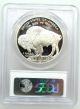 2001 P Pcgs Pr70 Dcam Buffalo Proof - Modern Commemorative Silver Dollar Rare $1 Commemorative photo 1