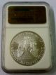 2010 Ngc $1 Ms 69 United States Silver Eagle 1 Oz.  999 Fine Silver Silver photo 1