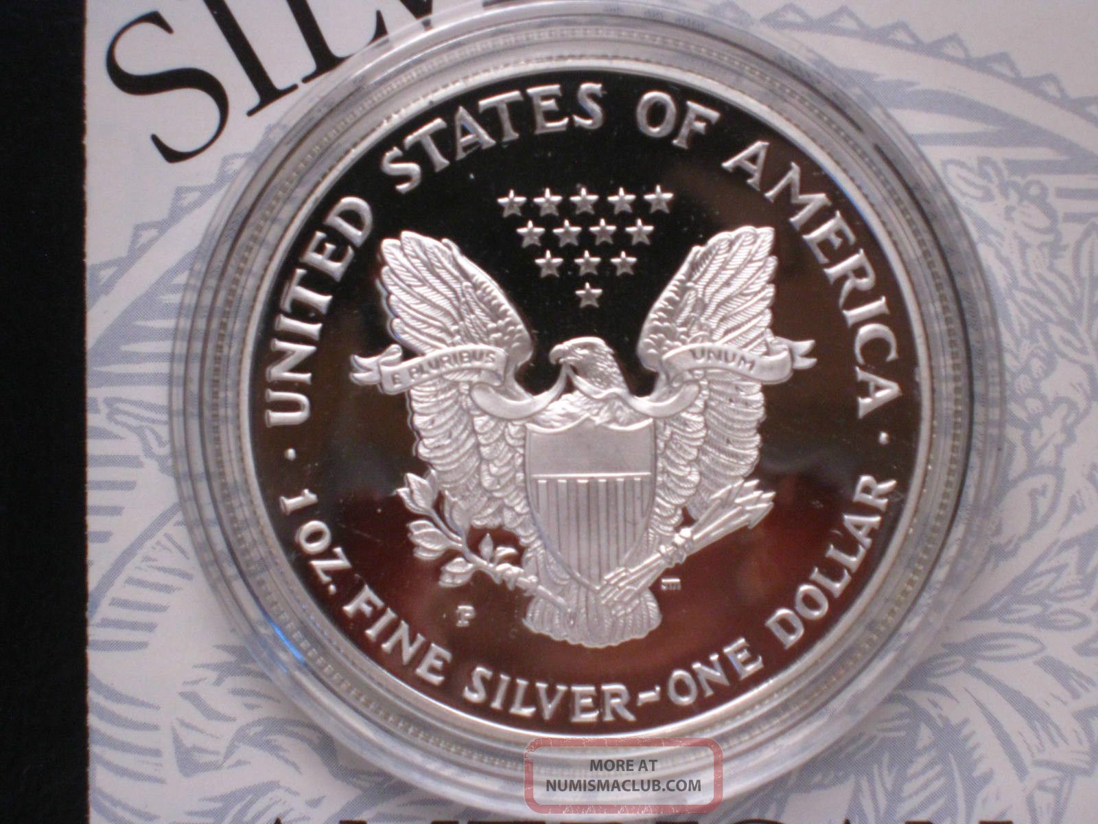 1994 P American Eagle Silver Dollar Proof, Box