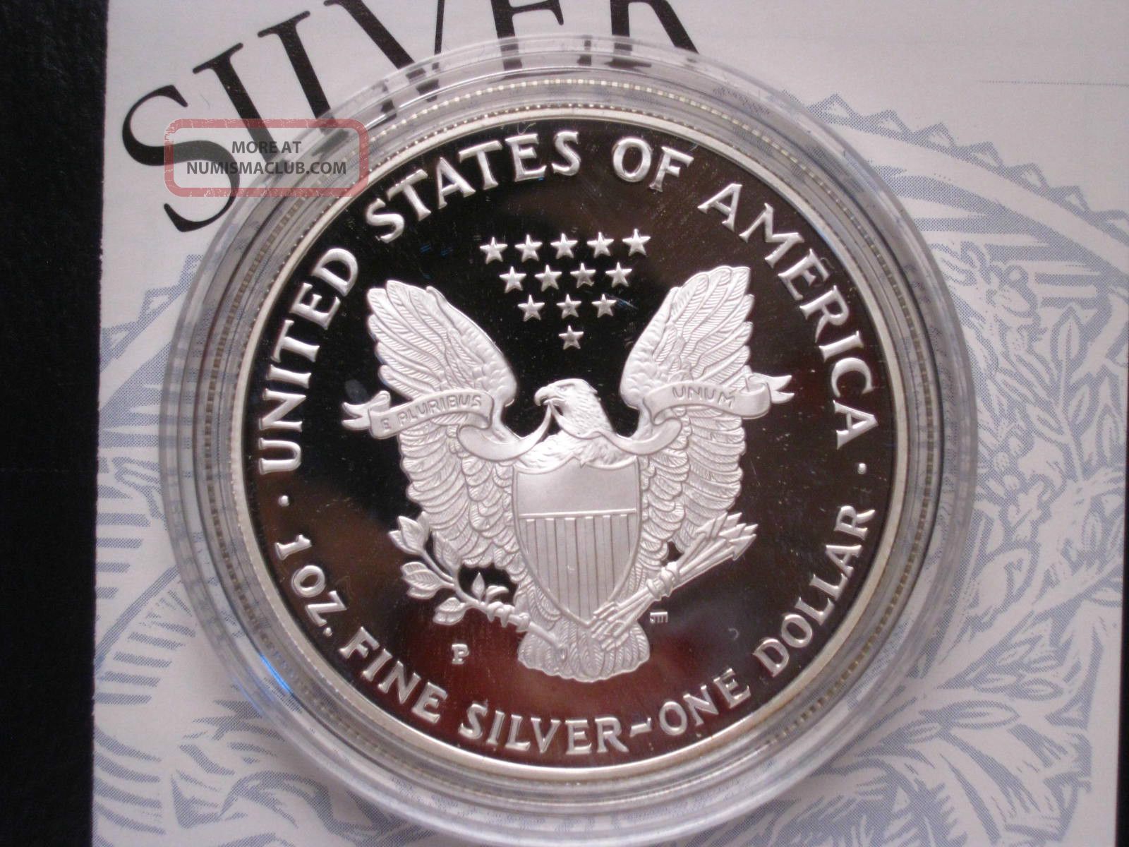 1994 P American Eagle Silver Dollar Proof Box 1971-s-eisenhower-silver-proof-dollar
