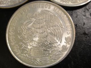 Three (3) Mexico 1978 Silver 100 Pesos.  Uncirculated.  7200 Fine Silver. photo