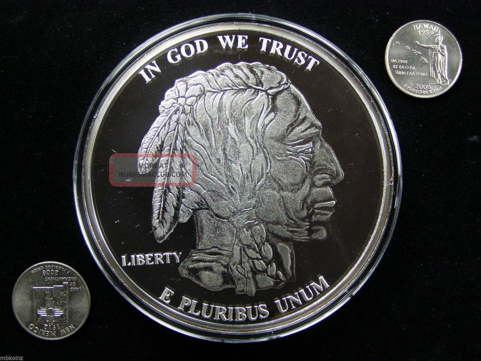 2006 One Pound 12 Oz Proof Indian Head Buffalo Silver Round 2006-one-pound-12-oz-proof-indian-head-buffalo-silver-round
