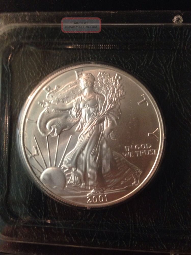 2 - 2001 1 Oz American Silver Eagle - Littleton Coin Company Package ...