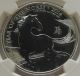 2014 Britannia Year Of The Horse Lunar Series 1 Oz Fine Silver Ngc Ms69pl Silver photo 2