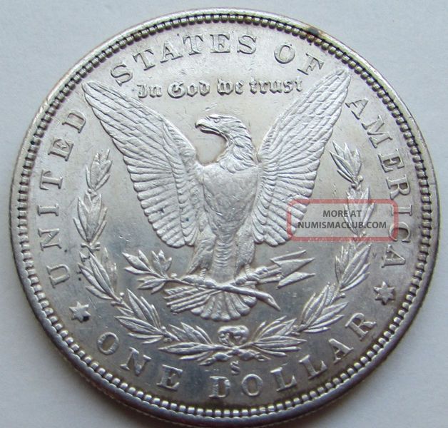 thumbnail image 2 of 1880 S Uncirculated Morgan Silver Dollar – San Francisco Mint – Uncertified 2 of 6