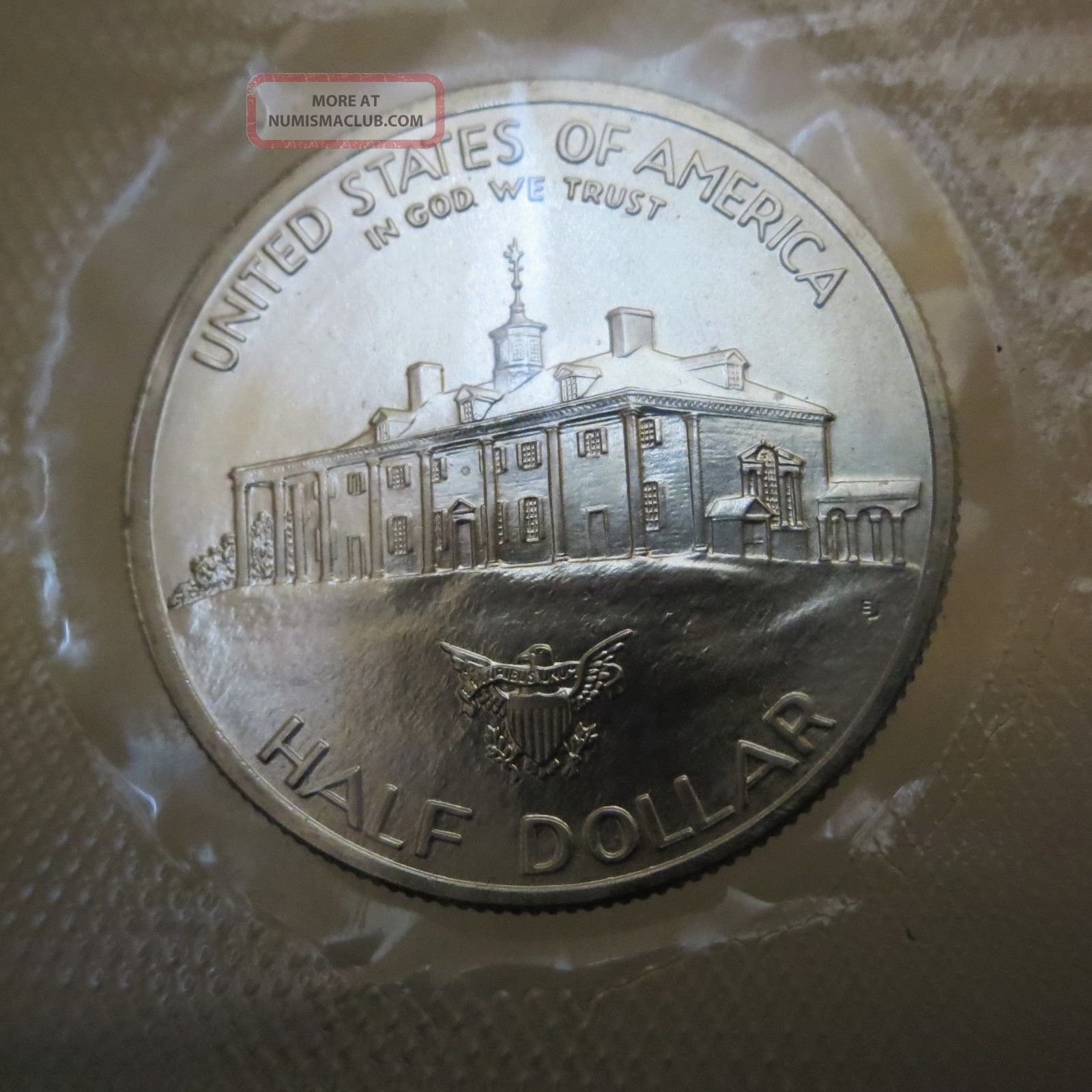 1982 - D George Washington Uncirculated Silver Half Dollar 50c, Us