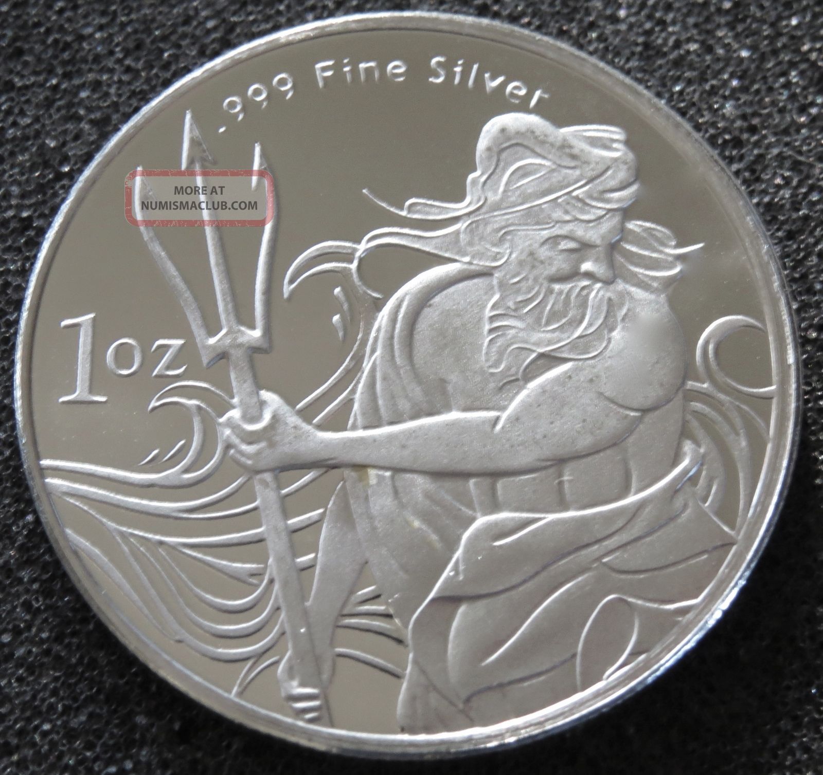 1 oz Silver Round Buffalo Design .999 Fine Silver Elemental Cut