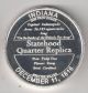 2002 Indiana 1816 Crossroads Of America - 1 Oz.  999 Fine Silver Art Round Silver photo 1