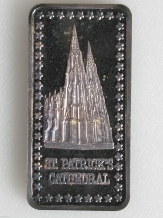 1975 St.  Patrick ' S Cathedral Silver Art Bar Hamilton P0517 photo