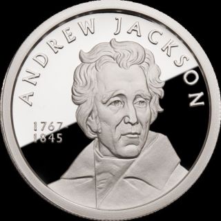 Andrew Jackson Aocs 1oz.  999 Proof - Like Fine Silver Bullion Round Coin photo