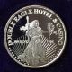 Double Eagle Hotel & Casino 1 Troy Oz.  999 Fine Silver Art Round 1996 Silver photo 3