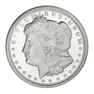 2014 Morgan Silver Dollar Liberty Eagle Design 1 Troy Oz.  999 Bu Round Coin photo