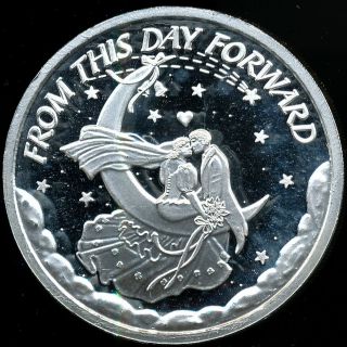 From This Day Forward 1 Troy Oz.  999 Fine Silver Round Engrave - Able photo