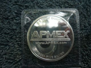 Uncirculated Apmex 1oz Silver Round.  999 In Holder As Pictured. photo