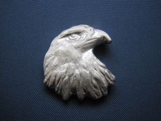 Hacmint 4.  2 Oz Large Eagle.  999 Fine Silver Hand Poured Bar Coin 1 photo