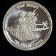 Jm,  The Right To Bear Arms 1982.  999 Fine Silver Art Round Silver photo 5
