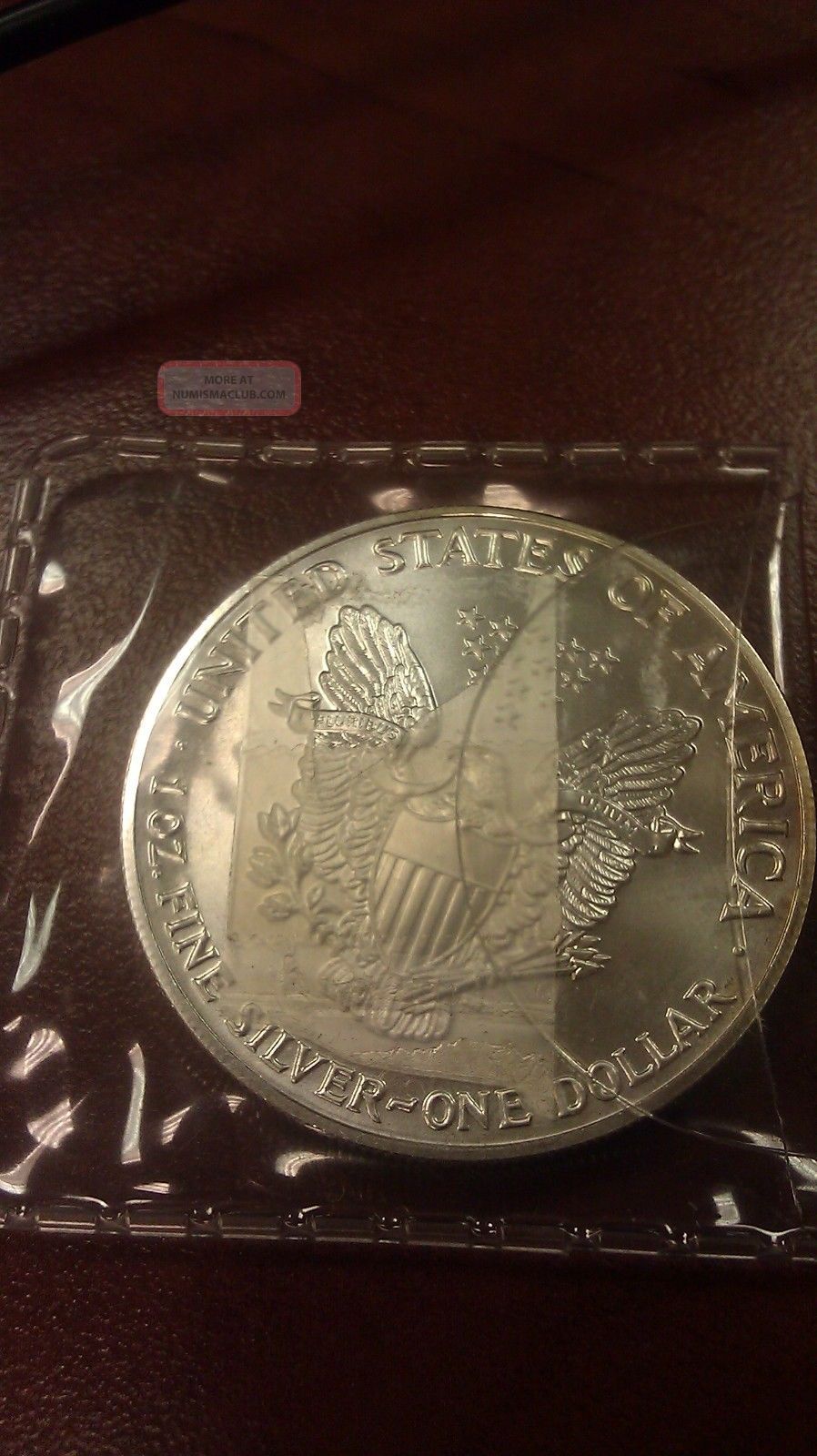 American 1990 Silver Eagle 1 Troy Oz 999 Fine Bullion Ase