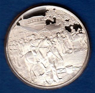 Franklin Sterling Silver Medal For Sport Of Horse Racing - Poa 4,  1974 photo