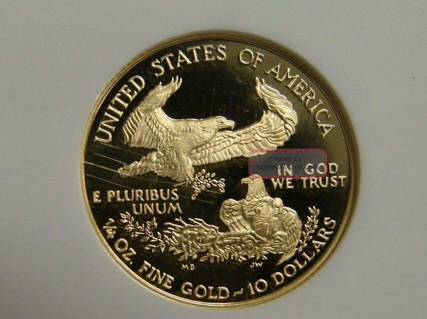 1995 W - 1/4 Oz. Proof Gold American Eagle $10 - Ngc Pf 69 Ultra Cameo
