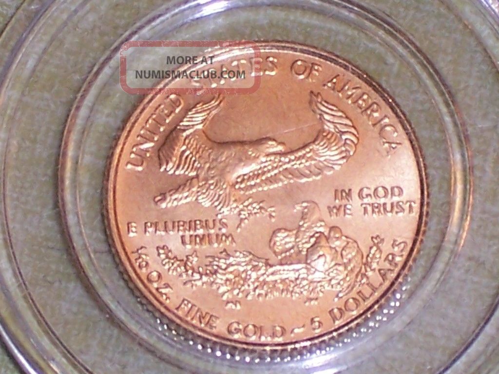 1999 1 10 Oz Gold American Eagle Coin Brilliant Uncirculated
