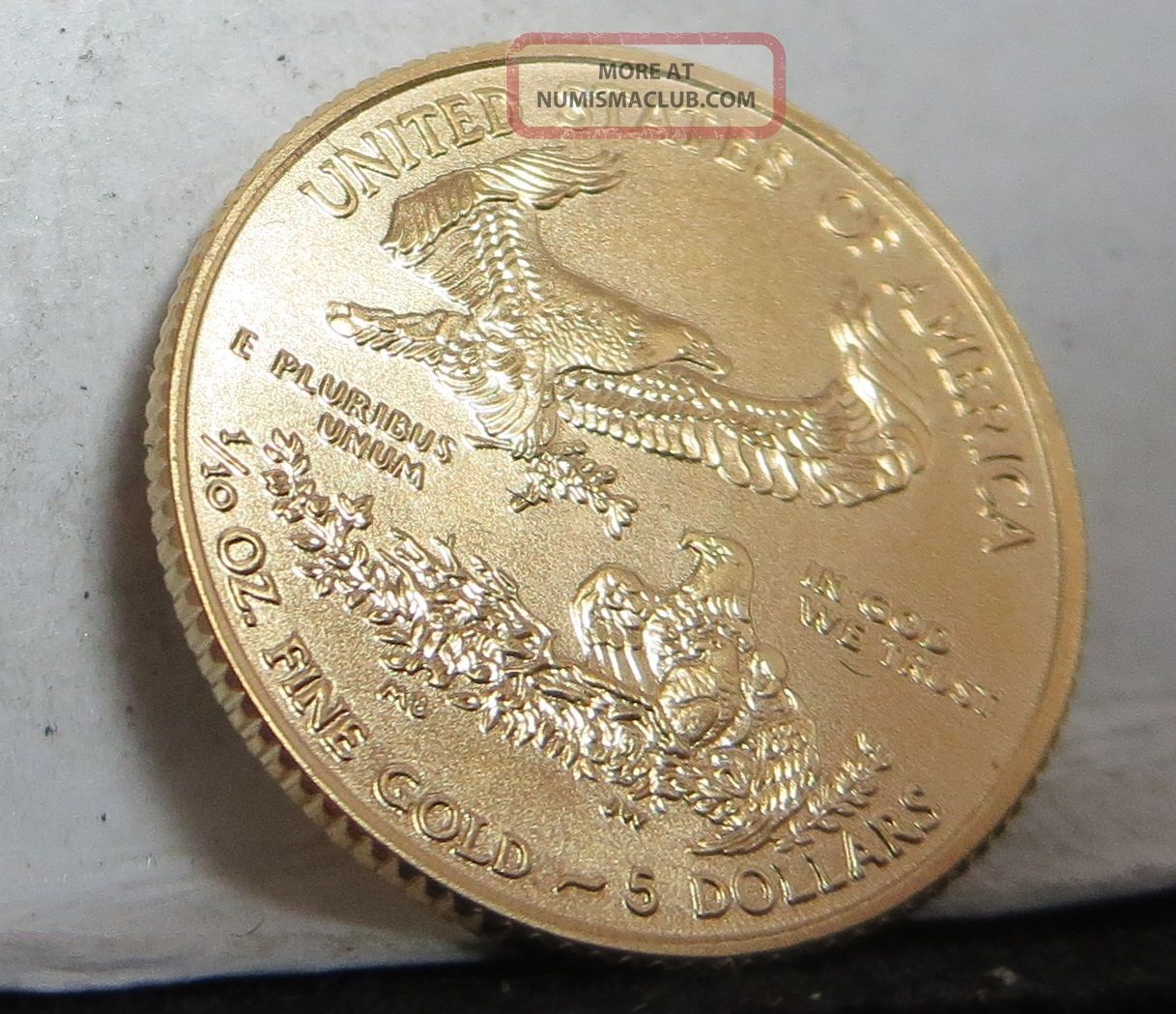 2014 American Gold Eagle Gem Brilliant Uncirculated 1/10th Oz