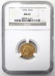 1910 United States $2.  5 Indian Head Gold Quarter Eagle Ngc Ms62 Gold (Pre-1933) photo 2