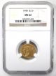 1908 United States $2.  5 Indian Head Gold Quarter Eagle Ngc Ms62 Gold (Pre-1933) photo 1
